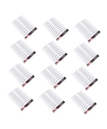 DOITOOL 12 Sheets Waterproof Eyebrow Stickers Sticking Stuffers for Men Hair-like Eyebrows Stickers Cosmetic