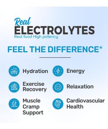 Electrolytes Powder Hydration | Real Food High potency | Strawberry Lemonade 30 Servings | High potency Electrolyte powder | Hydration drink mix | Electrolyte Supplement Potassium Magnesium Calcium - Buy Online on GoSupps.com