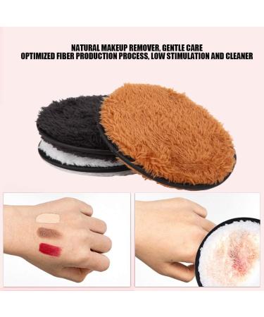 Zerodi 3-Part Makeup Removal Puff | Reusable Microfiber Cotton Pads for Easy Facial Cleaning - Buy Online on GoSupps.com