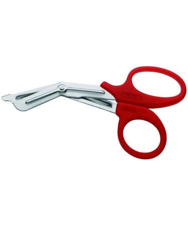 INSGB - Bandage Shears Scissors EMT and Medical Scissors for Nurses Students Emergency Room Paramedics - Perfect Nurses Scissors for First Aid Tough Cut Scissors (Large 7.5 Inches Red) large Red