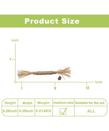 Catnip Chew Toy for Cats | Interactive Silvervine Stick for Kitten Teething | Teeth Cleaning Cat Toy - Buy Online on GoSupps.com