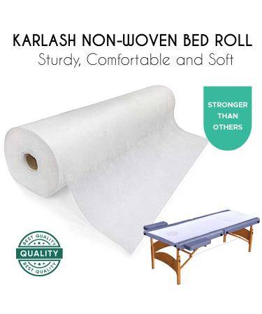 Karlash Disposable Non Woven Bed Sheet Roll - 30gms Thick - Pack of 1 | Massage Table Paper Roll - Buy Online on GoSupps.com