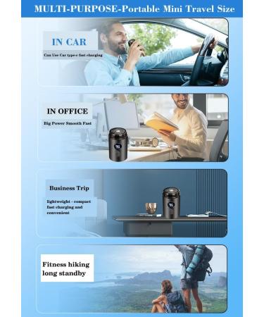 Buy Electric Mini Razor Shaver for Men - Portable Waterproof USB C Charge - Perfect for Travel & Home Use (Gray - Buy Online on GoSupps.com