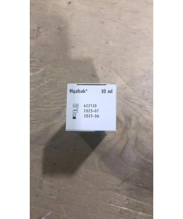 Thea Hyabak Eye Drops - Hyaluronic Acid for Dry Eyes Contact Lens Moisturizing Lubricant Occasional Dry Eye Digital Device Use Ideal for Extended Screen Use - 10 ml (300 Drops) 10 ml (Pack of 1) - Buy Online on GoSupps.com