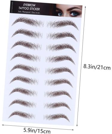 Ipetboom 15 Pcs Eyebrow Stickers Eyebrow Grooming Shaping Makeup Sticker Eyebrow Transfer Stickers Artificial - Buy Online on GoSupps.com
