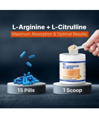 L-ARGININE PRO 2-Pack Orange Jar and 30 Single Serve Packs Great Tasting! | Blood Flow | Pre-Workout Drink | with Vitamins C B6 B12 K & More - Buy Online on GoSupps.com