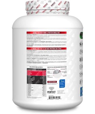 Buy PERFECT SPORTS Diesel NZ Whey Protein Isolate - Grass-Fed Stevia Sweetened Naturally Flavored Strawberry 5lb (2.267kg) - International Shipping Available! - Buy Online on GoSupps.com