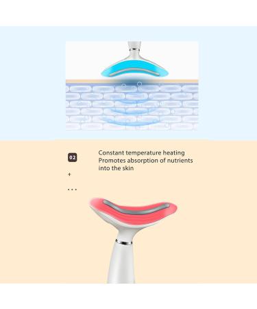 Facial Neck Massager | 3 Color Modes | Double Chin Reduction & Skin Lifting | All Skin Types | Boost Blood Circulation - Buy Online on GoSupps.com