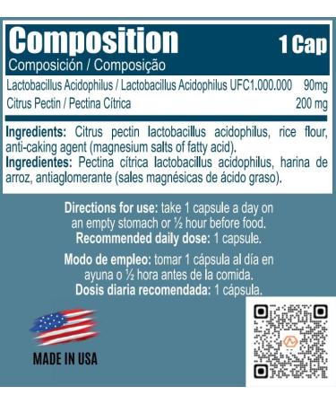 Probiocen - Lactobacillus Acidophilus 1 000 000 CFU Capsules | Supports Intestinal Health | 60 Count - Buy Internationally - Buy Online on GoSupps.com