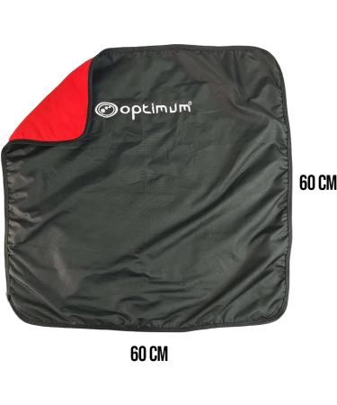 Optimum Swim Changing Mat - Portable Waterproof Mat for Quick Suit Changes - Black/Red - Buy Online on GoSupps.com