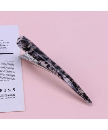Lurrose 6-Piece Large Duck Beak Hair Clips - Leopard Pattern Alligator Clips for Women & Girls - Random Colors - Stylish & Durable Hair Accessories - Buy Online on GoSupps.com