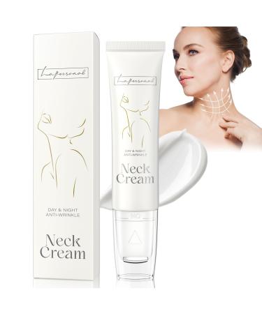 LA.PERSONAL Neck Cream Neck Firming and Tightening Serum Moisturizer for Sagging Skin Fine lines D collet with Lift Cooling Roller -2.14 OZ/60G