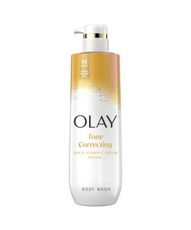 Olay Body Wash for Women Tone Brightening Exfoliation Vitamin C Serum Complex Renew Moisture Free of Parabens & Phthalates Vitamin B3 Lameller Technology For All Skin Types 20 fl oz