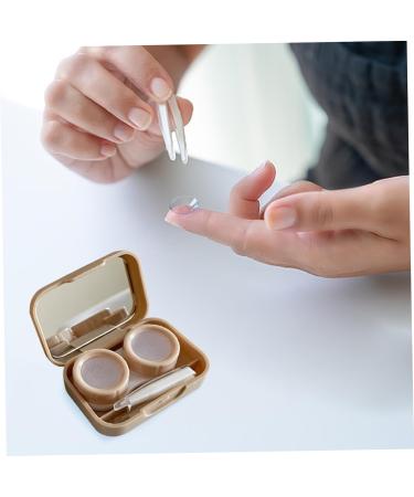 Buy XJKLBYQ Contact Lenses - 2PCS Portable Holder with Mirror & Clichtive Applicator for Travel Work & Outdoor Activities - International Shipping Available - Buy Online on GoSupps.com