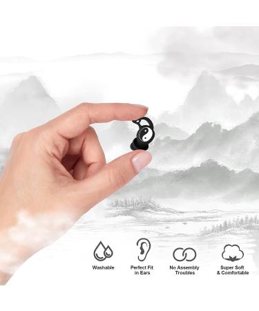 VANLON Reusable Earplugs for Sleep - 2 Pairs, 33dB Noise Reduction - Black - Buy Online on GoSupps.com