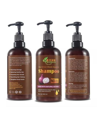 Organic Red Onion & Black Seed Oil Shampoo - Sulphate-Free Paraben-Free - For Men & Women - International Shipping - Buy Online on GoSupps.com