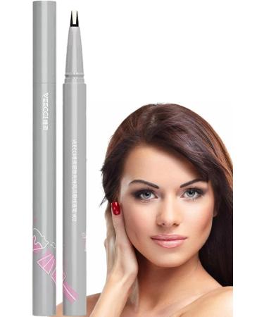 2 Double Tip Lower Eyelash Pencil Waterproof Liquid Eyeliner Two-Claw Waterproof Fake Eyelashes Liquid Tip Slim Eye Liner Eye Liner Makeup for Halloween Daily Use A: Gray Black - Buy Online on GoSupps.com