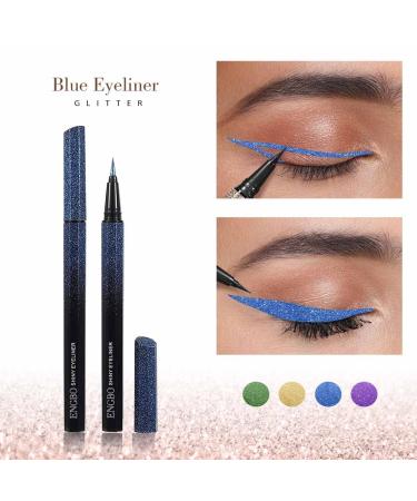 Kilshye Glitter Eyeliner Pen - Shimmer Liquid High Pigment Eye Liner in B-Blue 4 | Longlasting Makeup for Women and Girls - Buy Online on GoSupps.com