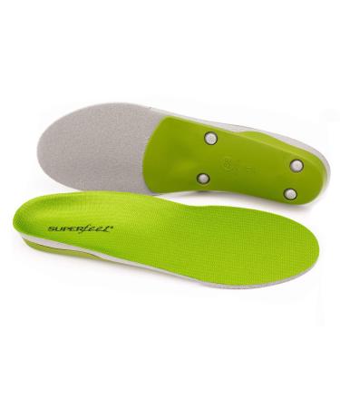 Arch Supports Plantar Fasciitis Feet Insoles for Flat Feet Professional Grade High Arch Orthotic Shoe Flat Feet Orthotic Insert for Maximum Arch Support Insole Green Men 11.5-13/Women 12.5-14