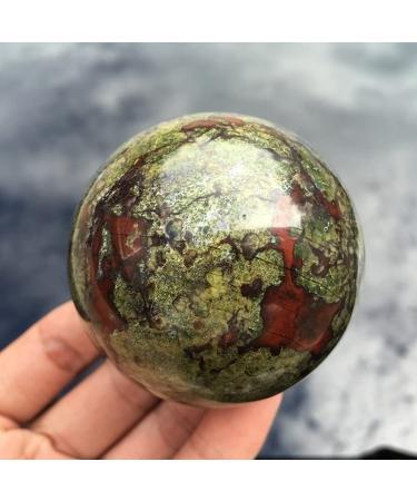 JUKUCKV Spiritual Support Crystal Stone Ball Natural Polished Mixed Dragon Blood Healing Sphere