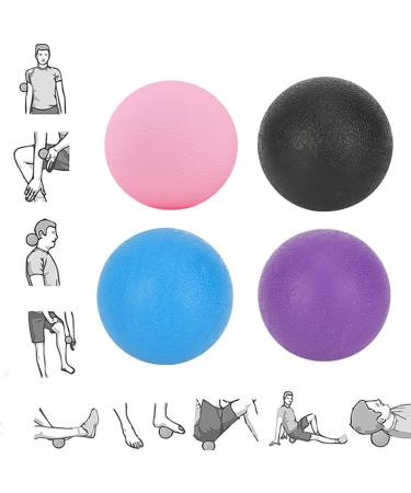 Zhiyuan 4 Piece Massage Ball Set - Ideal for Feet Fascia and Trigger Point Therapy | Perfect for Yoga & Muscle Relief - Buy Online on GoSupps.com