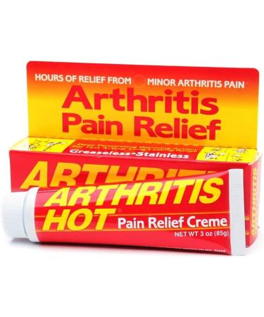 Arthritis Hot Pain Relief Creme 3 oz (Pack of 3) - Buy Online on GoSupps.com