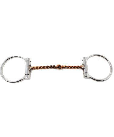 Horse Stainless Steel Copper Twisted Wire Mouth D-Ring Snaffle Bit 35311v 4-1/2" Mouth