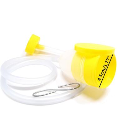YUMSUM Male Men's Travel Bed Urinal 1700 ML Pee Bottle with Tube - Urine Collector - Buy Online on GoSupps.com