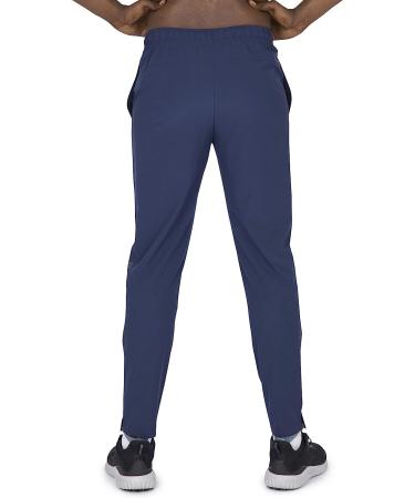 Layer 8 Men's Lightweight Stretch Sweatpants with Pockets - Large Indigo-Delta - Buy Online on GoSupps.com
