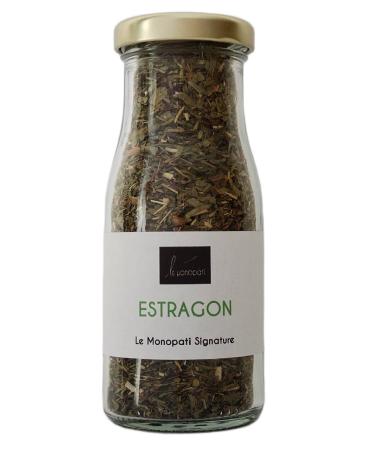 Estragon s ch Le Monopati Signature 20g | Herbe Aromatique 100% Naturelle Saveur Intense & Fra che pour Cuisine M diterran enne Viandes et Sauces | Origine: Union europ enne | Pot en Verre