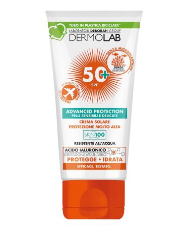 Dermolab - Very high protection sunscreen for fair and delicate skin water-resistant SPF 50+ travel size 50 ml