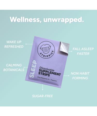 STRIPPIES Dissolvable Strips - Energy & Sleep Multi-Pack - Wellness in A Strip - Easy & On-The-go Support - 60 Strips - Buy Online on GoSupps.com