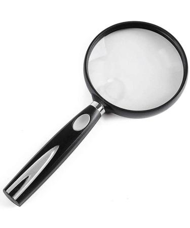Simple Magnifying Glass Drops Resistance Light Household for Reading Crafts Repair Magnifier 13Cm Lofty Ambition