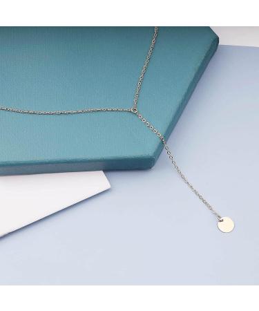 Shop Boho Gold Coin Disc Necklace | Trendy Minimalist Y Lariat Jewelry for Women & Girls - International Shipping Available - Buy Online on GoSupps.com