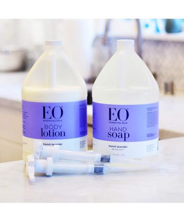 EO Organic French Lavender Liquid Hand Soap Refill - 128 oz Gentle Cleanser with Essential Oils - Buy Online on GoSupps.com
