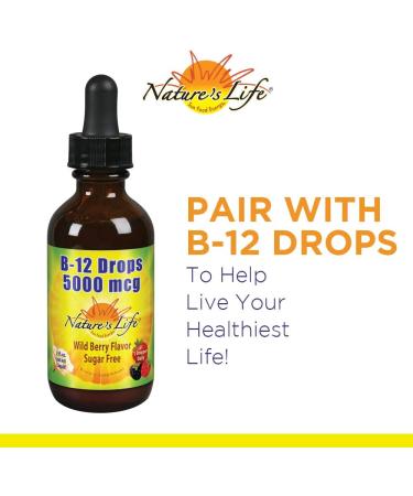 Nature's Life Vitamin D-3 Drops 5000IU | Organic Olive & Coconut Oil | Strong Bones & Immune Support | 2 oz - Buy Online on GoSupps.com