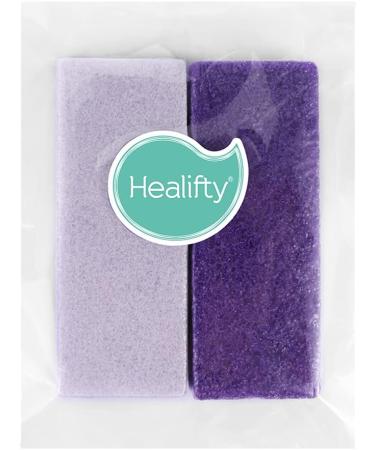 Healifty Foot Pumice Stone Callus Remover & Scrubber 2pcs - Purple | For Feet, Hands, and Body - Buy Online on GoSupps.com