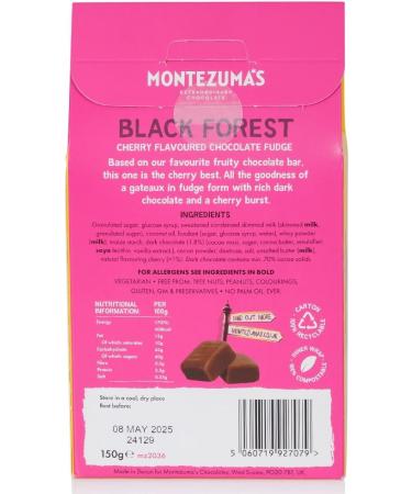  Montezuma's Chocolates Montezuma's Black Forest Chocolat Fudge Carton 150 g - Buy Online on GoSupps.com