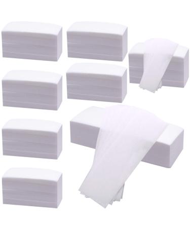BQTQ nonwoven strips 800 pieces wax strips paper hair removal wax strips for legs back face 2 sizes white - Buy Online on GoSupps.com