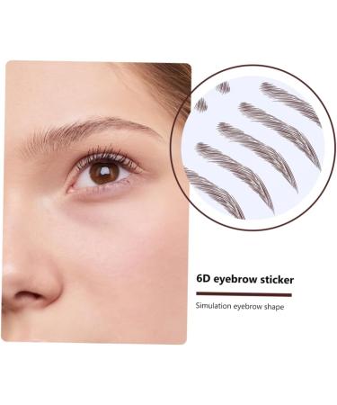 DRESSOOS Authentic Eyebrows 4pcs Eyebrow Stickers Eyebrow Transfer Stickers Water Transfer Eyebrow Sticker Water Proof 3d Tool - Buy Online on GoSupps.com