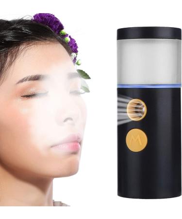 Rechargeable Portable Spray Atomization Moisturizing Face Steaming Sprayer 20ml - Black with Uniform Atomization Technology for Deep Skin Moisturizing (White) (Black) - Buy Online on GoSupps.com