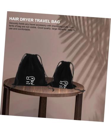 HAPINARY 10 Pcs Storage Bag Cotton Drawstring Bags Straightener Drawstring Bag Hair Dryer Velvet Black - Buy Online on GoSupps.com