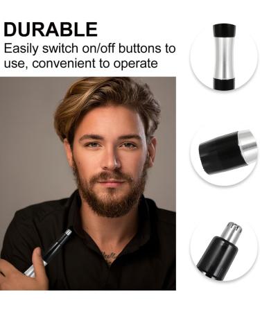 Minkissy 3 Pcs Nose Hair Trimmer & Body Hair Remover | Battery-Powered Face Shaver & Epilator - Perfect for Facial Hair Removal - Buy Online on GoSupps.com