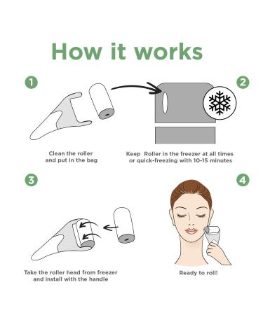 Buy Ice Roller for Face & Eye Massage - Relief from Puffiness Migraine & Pain - 2 Ice Rollers for Ultimate Comfort - Buy Online on GoSupps.com