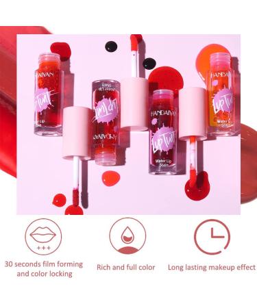 6 Color Lip Tint Stain Set - Matte Velvet & Watery Lip Stain with Moisturizing Plumping Effects - Shimmery Mini Liquid Lipstick - Waterproof, Long-Lasting Lip Color Makeup - Buy Online on GoSupps.com