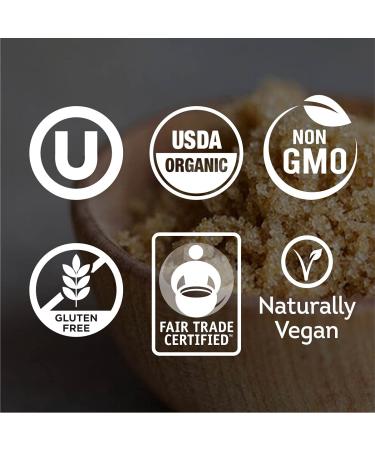 Organic Fair Trade Light Brown Sugar - Non GMO, Gluten Free - 1.5 lb (Pack of 1) - Buy Online on GoSupps.com