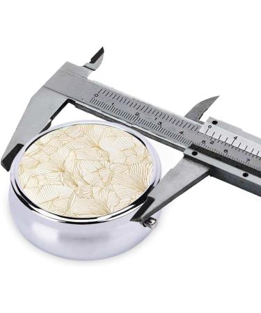 Rose Gold Mini Round Pill Box | 3 Compartment Pill Organizer for Travel & Home - Buy Online on GoSupps.com