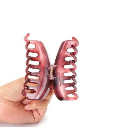 Rosette Hair Premium Chic Styling Hair Claw Clip - Strong Hold Hair Clamp for Women and Girls - Purple - Buy Online on GoSupps.com