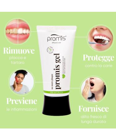  PROMIS promis Dental Care Kit for Optimal Protection Against Plaque and Tartar | Durable Toothbrush | Toothpaste & Natural Anti-Plaque Dental Gel (Large Black) - Buy Online on GoSupps.com