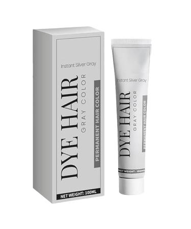 Generisch Long-lasting gray hair dye - Silver gray color - Natural and long-lasting coloring pages - Nutritive hair dye cream for women and men